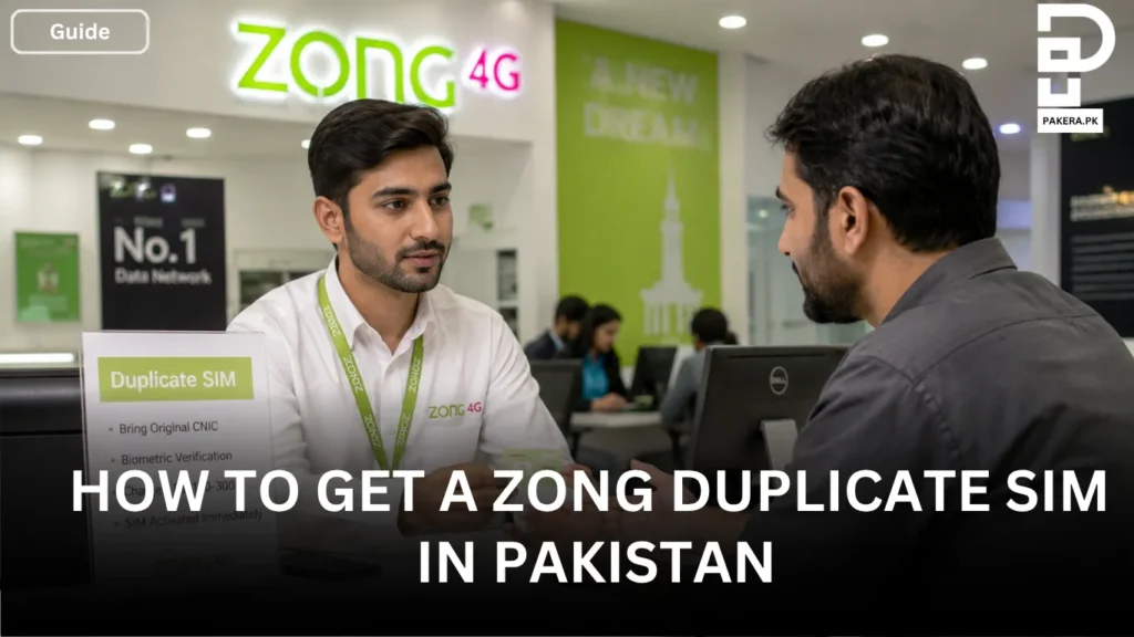 How to Get a Zong Duplicate SIM in Pakistan