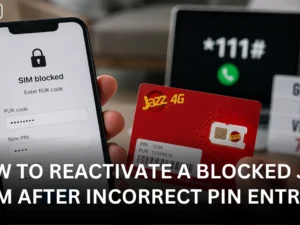How to Reactivate a Blocked Jazz SIM After Incorrect PIN Entries (PUK Code Required)