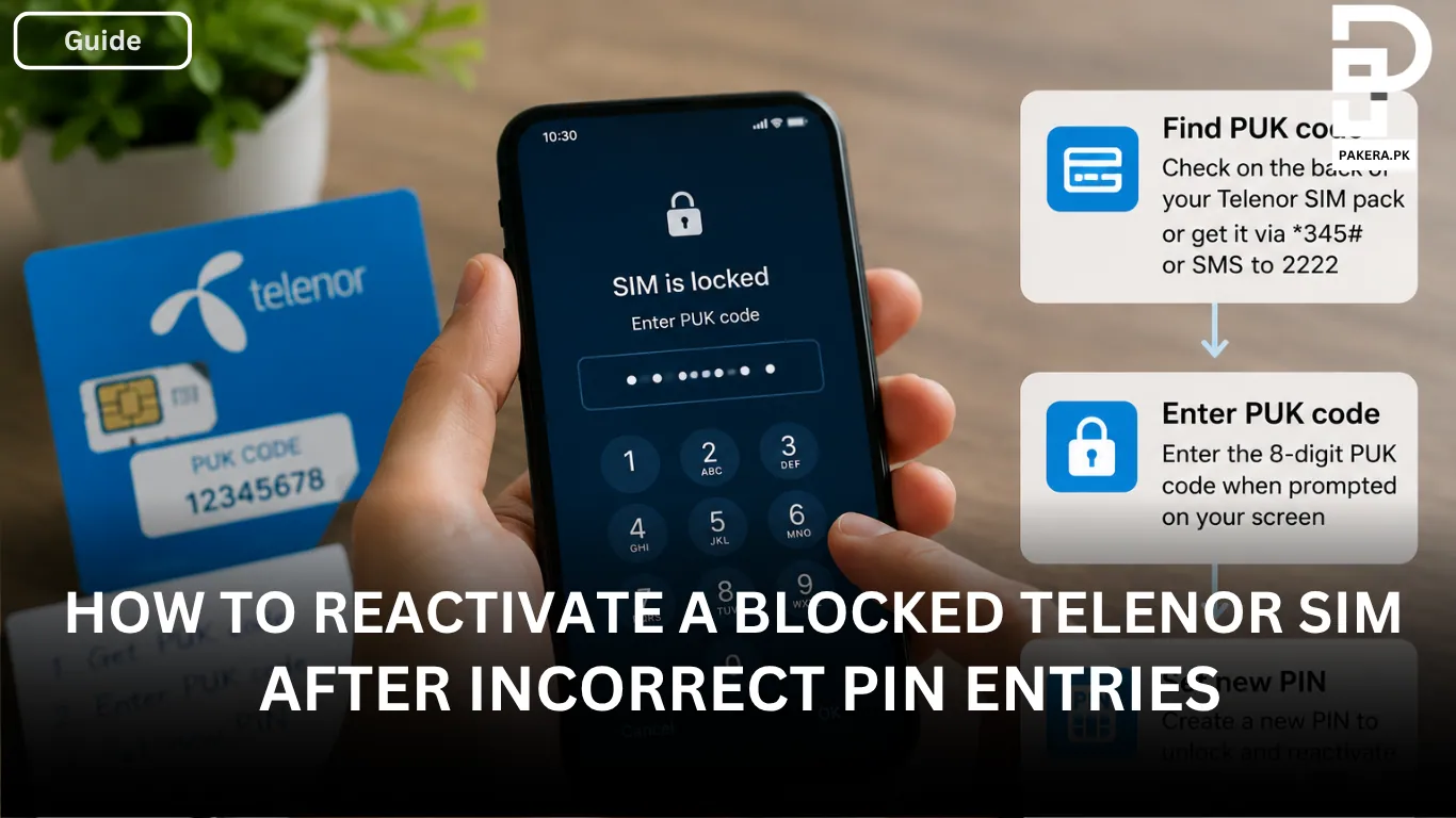 How to Reactivate a Blocked Telenor SIM After Incorrect PIN Entries
