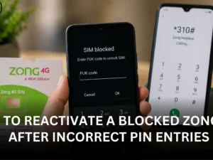 How to Reactivate a Blocked Zong SIM After Incorrect PIN Entries (PUK Code Required)