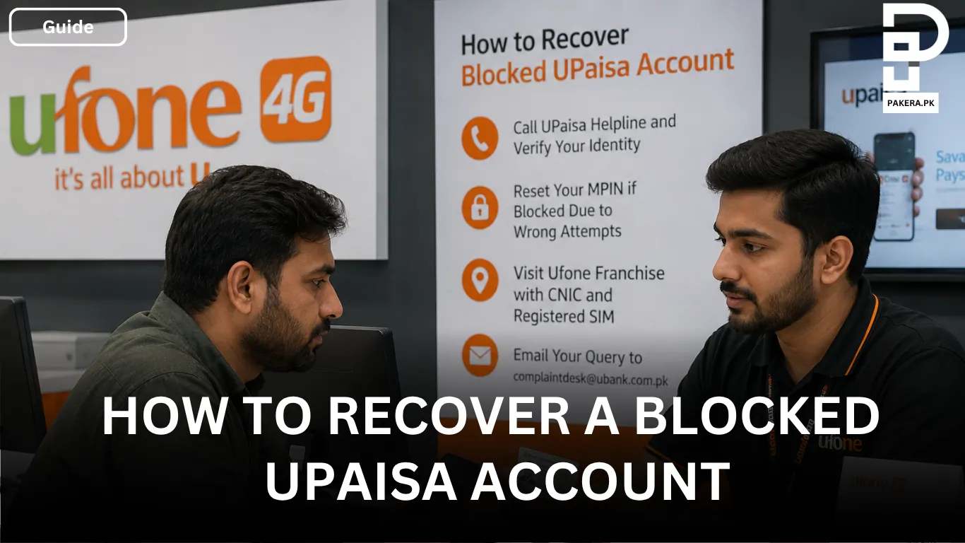 How to Recover a Blocked UPaisa Account