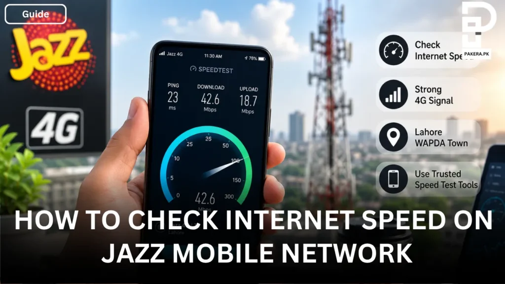 How to Check Internet Speed on Jazz Mobile Network