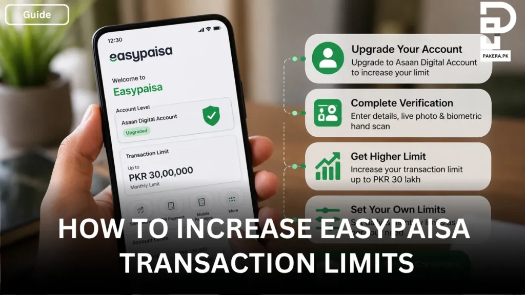 How to Increase Easypaisa Transaction Limits