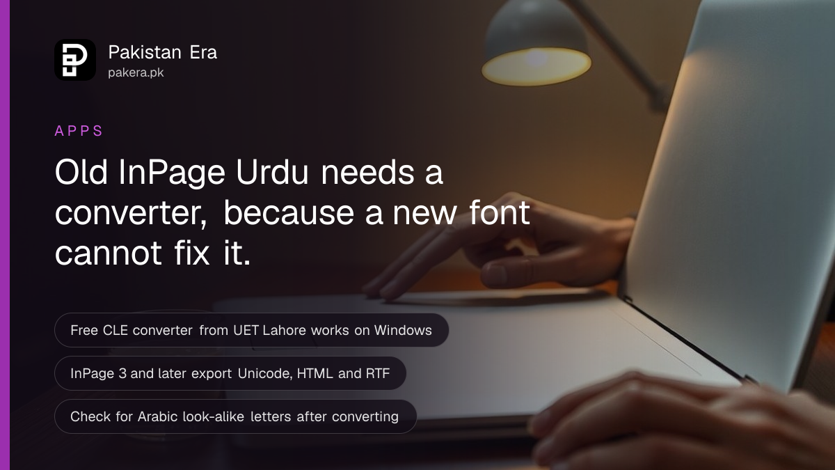 InPage to Unicode Converter: Free Urdu Fix in Pakistan